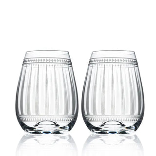 Marrakech Stemless Wine Glass - 17 oz., Set of 2