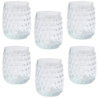 Hobnail Clear Tumbler, Set of 6