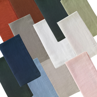 Amalfi Linen/Cotton Blend Napkins, Set of 4 14 colors swatches