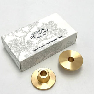 Maison Pechavy | Brass Candleholder/ Adaptor, Set of 2