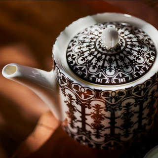 Casablanca Black Teapot 