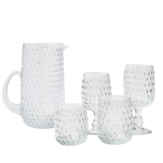 Hobnail Glassware Clear