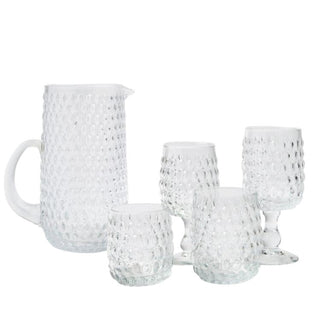 Hobnail Glassware Set