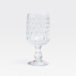 Hobnail Clear Water Goblet, Set of 6