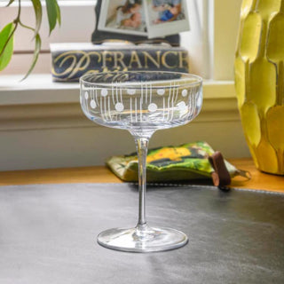 Mid-Century Modern Coupe Cocktail Glass