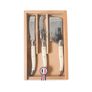 Laguiole Ivory Cheese Utensils, Set of 3