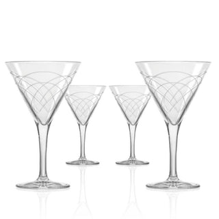 Mid-Century Modern Martini Glasses, Set of 4