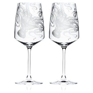 Octo Red Wine Glasses, Set of 2