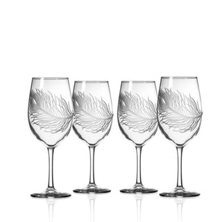 Peacock All Purpose Wine Glasses, Set of 4