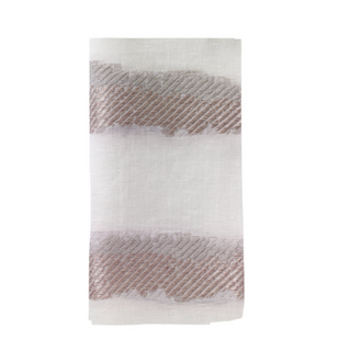 Brushstroke Linen Blend Napkins, Set of 4