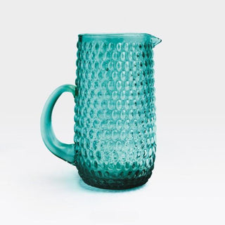 Hobnail Teal  Pitcher