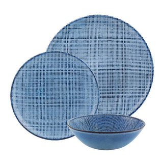 Tissé Blue 3-Piece Place Setting