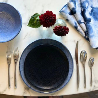 Tissé Black Pasta Plate